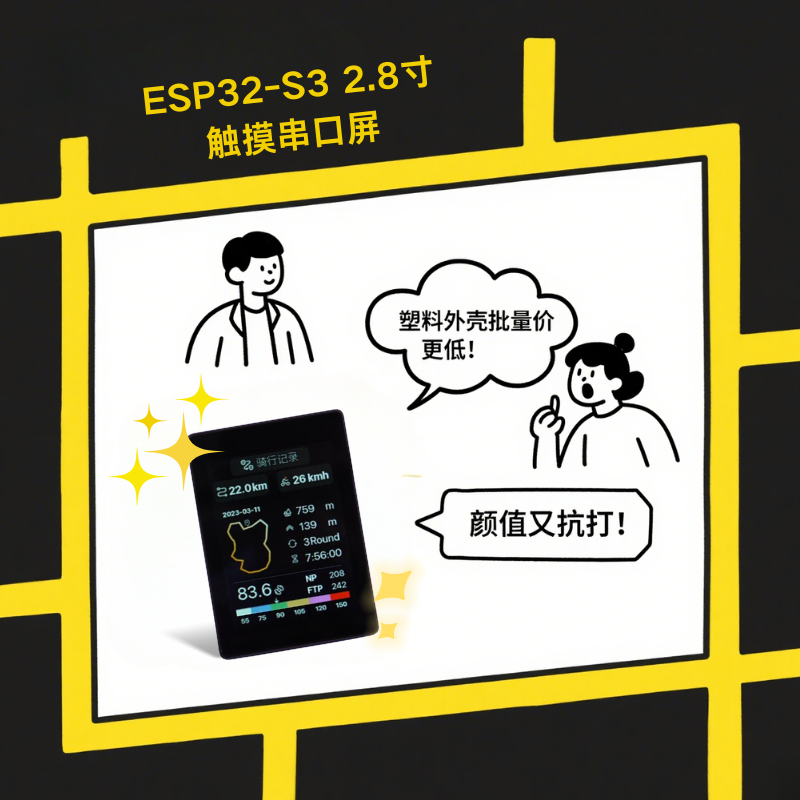 卷王出世！69.9帶殼開源ESP32-S3 2.8寸屏，LVGL秒開UI，工程師直呼“偷家”了！
