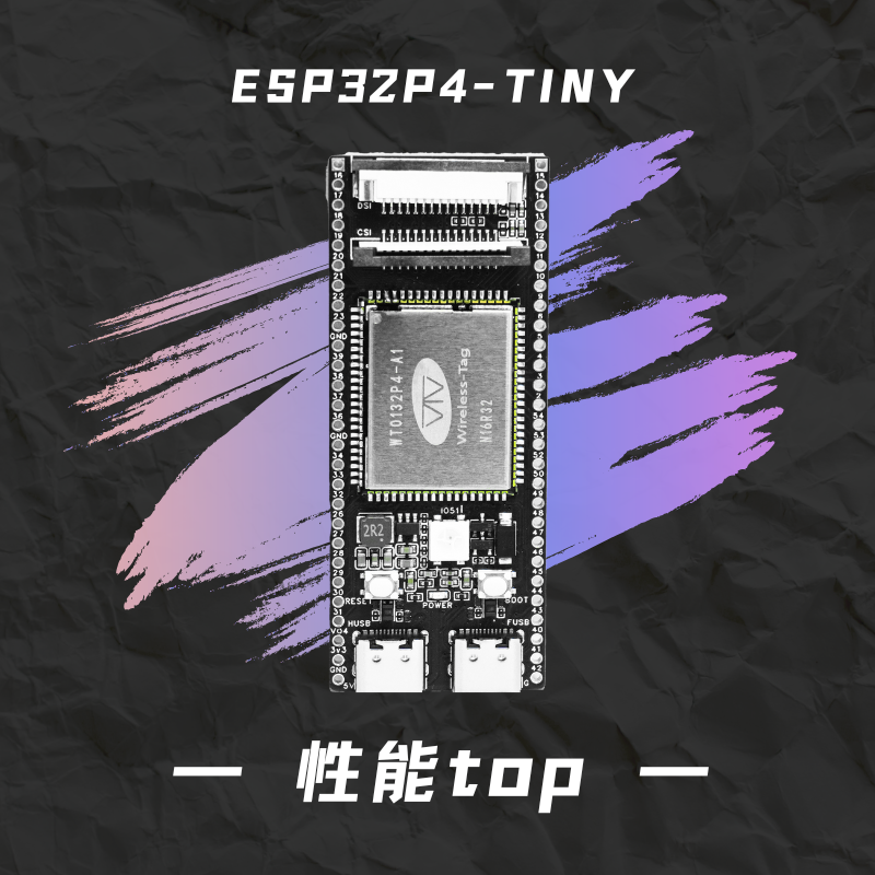 還在用“大磚頭”調(diào)試ESP32-P4？3cm*6cm ESP32P4-TINY開發(fā)板來了，開源！便宜！好用！