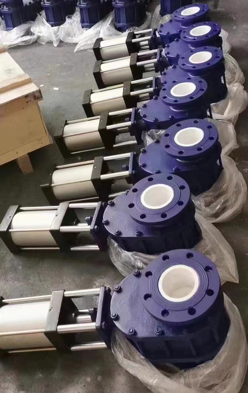 气动陶瓷双闸板阀_浙江聚晟阀门有限公司