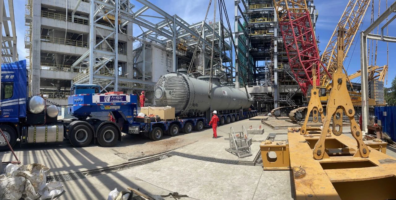 獨山子石化聚丙烯裝置235線改造項目物流運輸工作順利完成