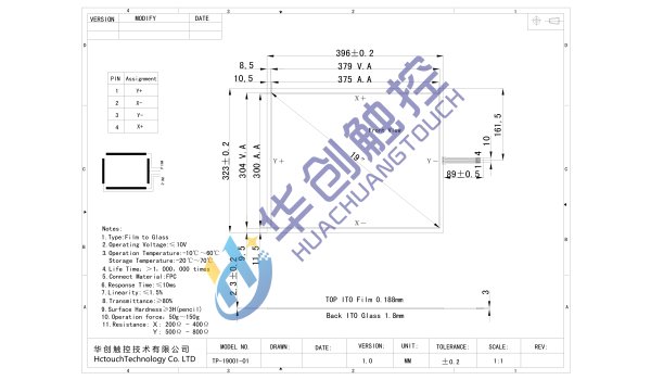 19寸電阻觸摸屏