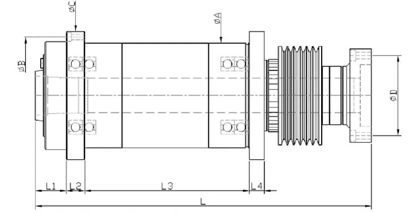 High Rigid Vertical Lathes Spindle-CNC Spindle Accessories