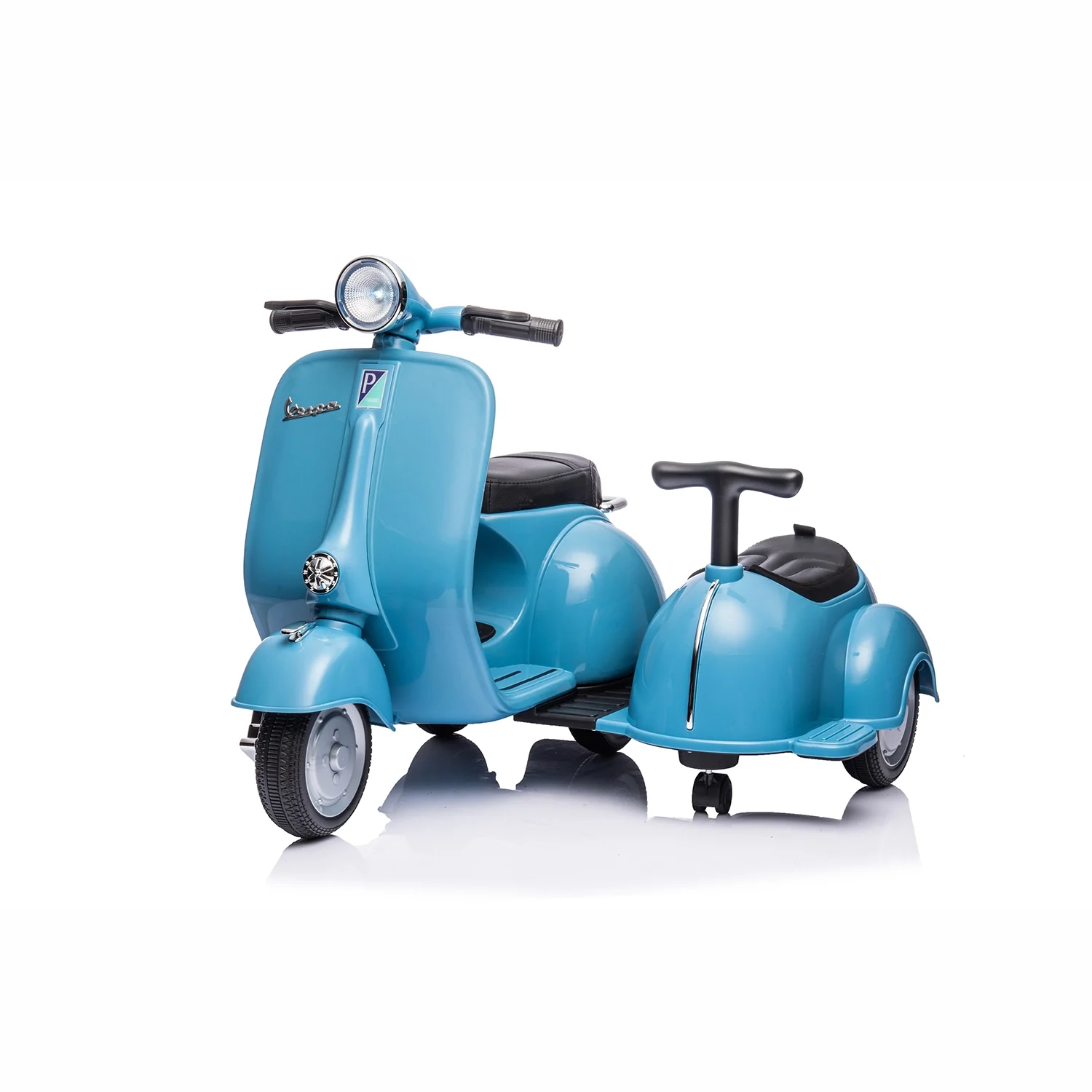 A8809 6V official Licensed VESPA Sidecar, Electric Children Car