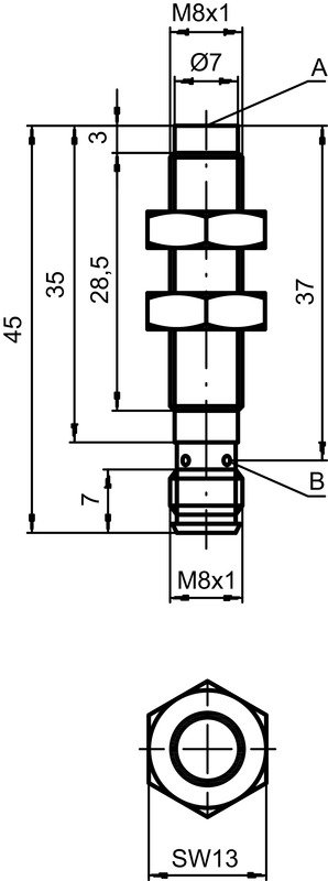 IS 208MM/4NO-4N0-S8.3 電感式開關(guān) 商品編號(hào)： 50109659