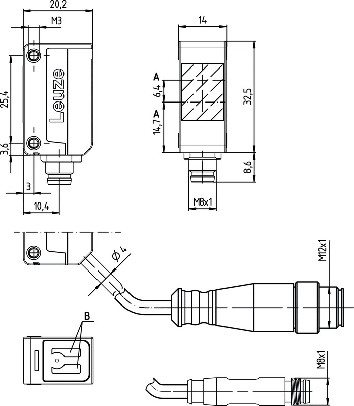 PRK5/4P-M8 帶偏振光片鏡的鏡反射型光電傳感器 商品編號(hào)： 50117706