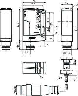 LS15/XX 對射光電傳感器（發(fā)送） 商品編號： 50138586