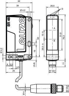 ET23/4X-M8 增強型漫反射光電傳感器 商品編號： 50138500