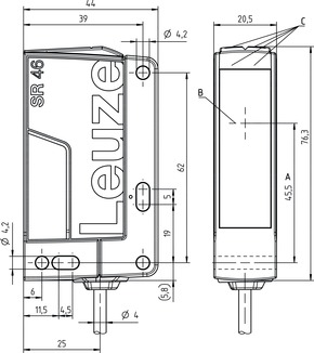 SLS46C-40.K48 單光束安全光柵（發(fā)送） 商品編號(hào)： 50126545