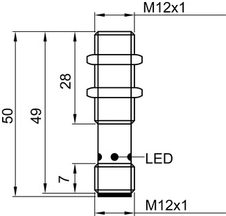 ISS 112MM/2NC-4E0-M12 電感式開關(guān) 商品編號(hào)： 50136031