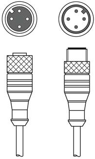 KDS U-M12-4A-M12-4A-P1-100 互連電纜 商品編號： 50130744