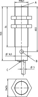 LCS-2M18B-F08NNC-K020V 電容傳感器 商品編號： 50136540