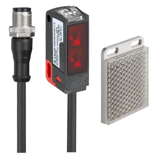 SET PRK23/4X-200-M8TKS50x50.1 帶偏振光片鏡的鏡反射型光電傳感器 商品編號： 50143274