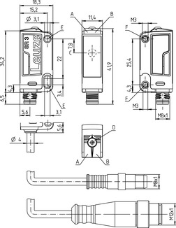 HT3C.B/4P 背景抑制按壓按鈕 商品編號(hào)： 50133595