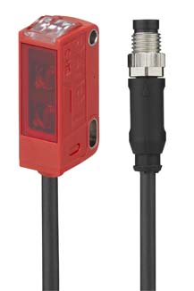 RK3C/P4-200-M8 非偏振鏡反射型光電傳感器 商品編號： 50143651