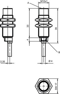ISS 112MM/4NC-8N0 電感式開關(guān) 商品編號： 50136017