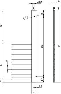CSL505-T50-2350-M8 光幕發(fā)射器 商品編號： 50131411CSL505-T50-2350-M8 光幕發(fā)射器 商品編號： 50131411