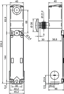 L300-M41M12B8-MLM24-PB-UCA 帶鎖定力的安全開關(guān) 商品編號： 50135546