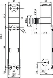 L300-M41M12B8-MLM24-PB-UCA 帶鎖定力的安全開關(guān) 商品編號： 50135546