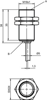 ISS 108MM/2NO-2E0-M12 電感式開關(guān) 商品編號(hào)： 50137065