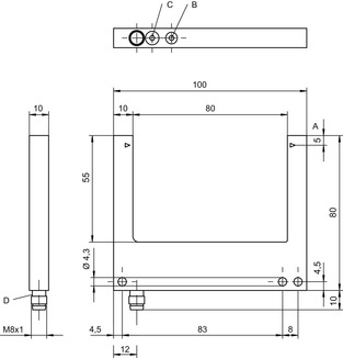 GSL08B/1.1-80-M8.3 槽型光電傳感器 商品編號： 50146197