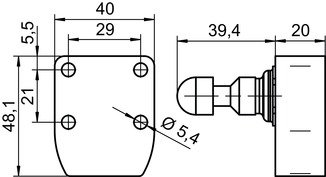 L300-M41M12B8-MLM24-PB-UCA 帶鎖定力的安全開關(guān) 商品編號： 50135546