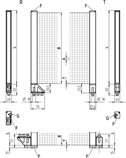 CML720i-R20-310.R/PN-M12 光幕接收器 商品編號(hào)： 50131977