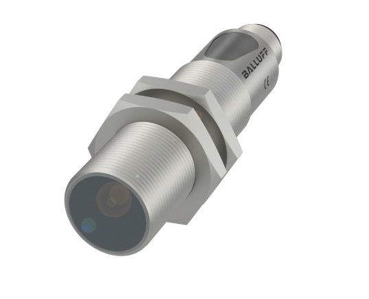 BOS01HK 鏡面反射型傳感器 圓柱形逆反射式光電傳感器，配有 M18 螺紋和不同類型的光源