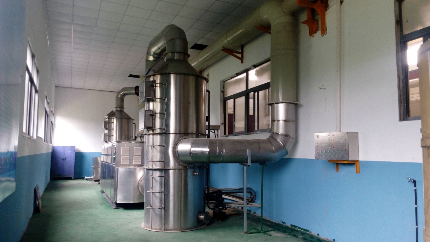 危廢固廢處理機(jī)尾氣處理系統(tǒng)案例