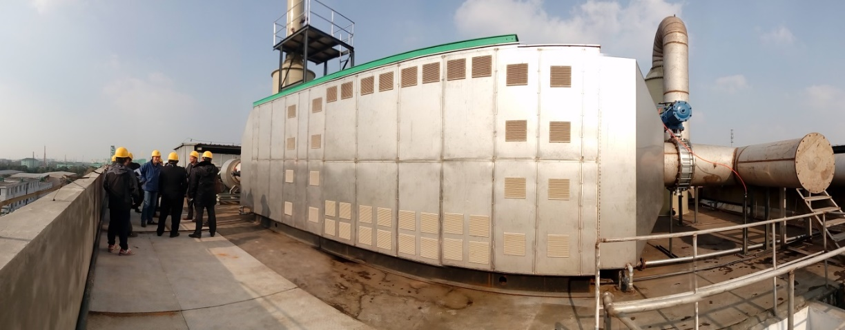 新材料企業(yè)生產(chǎn)車間與污水池混合尾氣處理案例