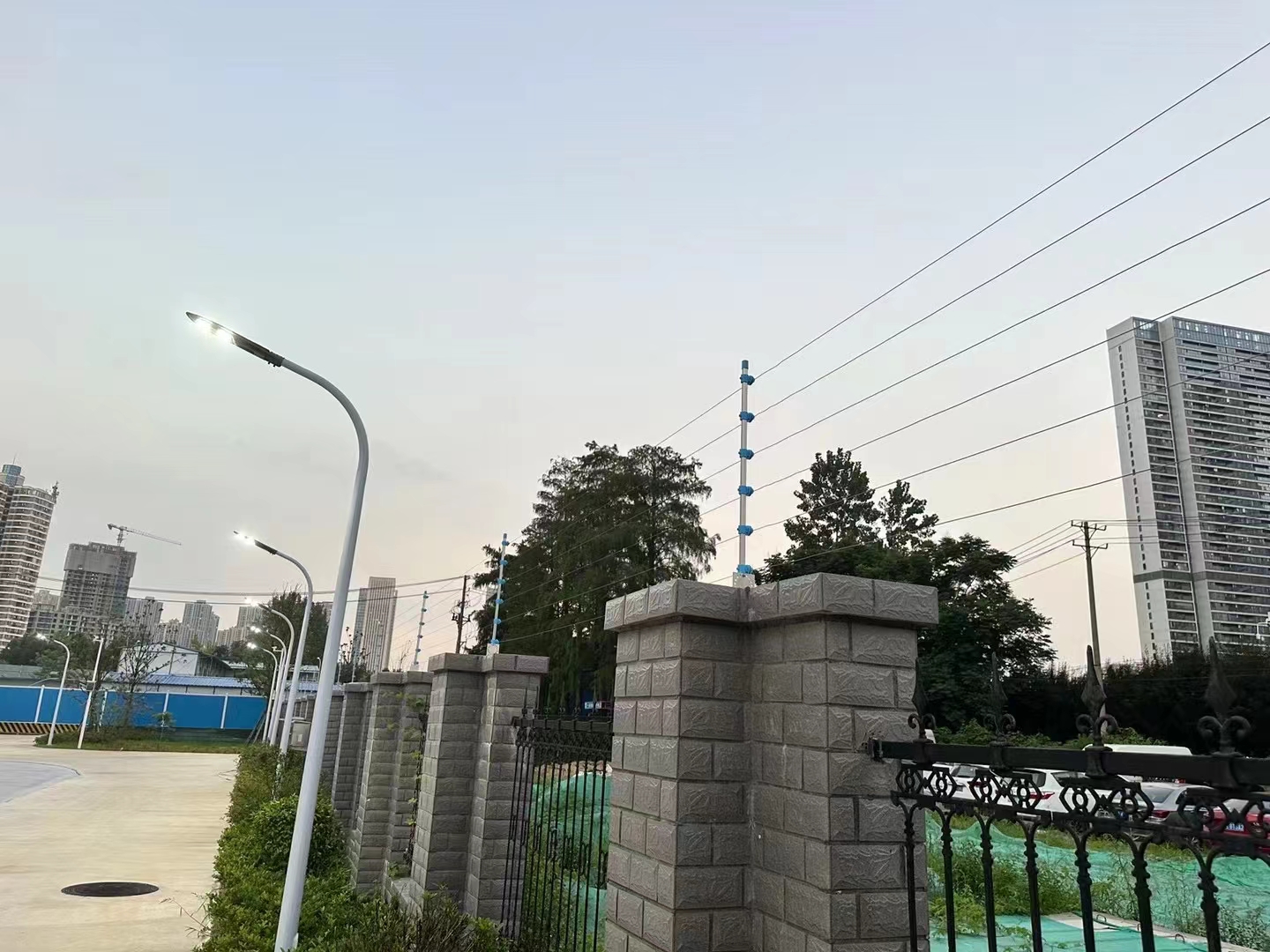 武漢水務集團6線制脈沖電子圍欄