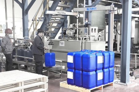 灌裝線下料-桶料碼垛