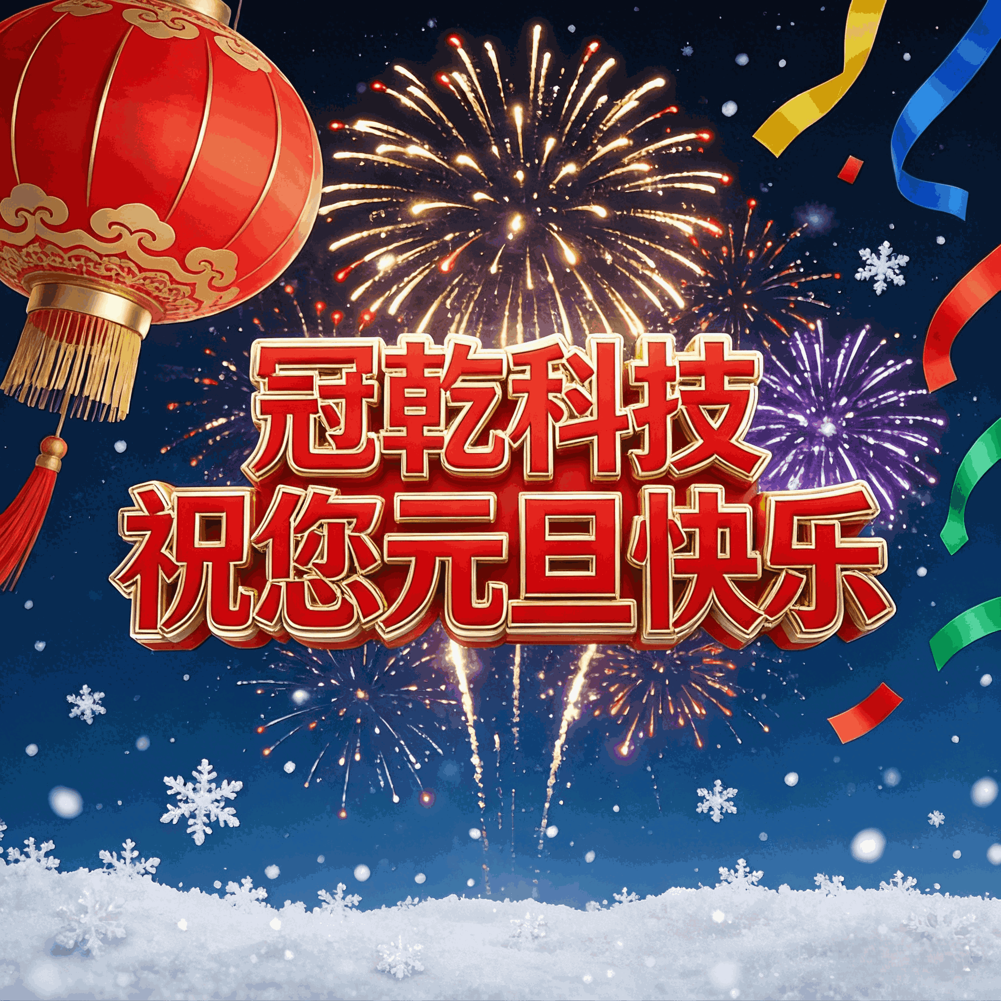 冠乾科技祝您元旦快樂