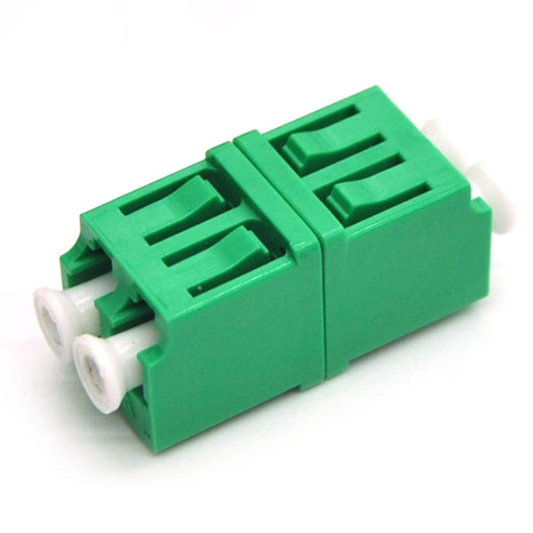 LC APC Duplex SM Fiber Adapter without Flange