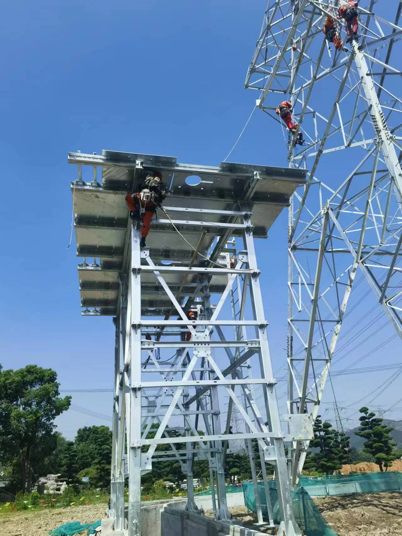 熱鍍鋅高壓電纜引下平臺(tái)支架