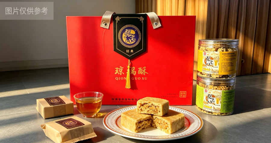 咸阳国产琼锅酥陕西传统糕点礼盒装现货,琼锅酥陕西传统糕点礼盒装