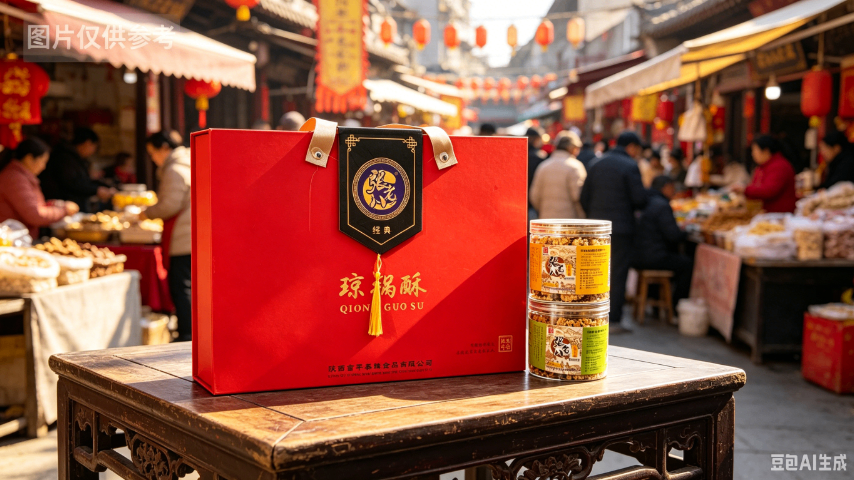 榆林手工琼锅酥陕西传统糕点礼盒装产地直销,琼锅酥陕西传统糕点礼盒装