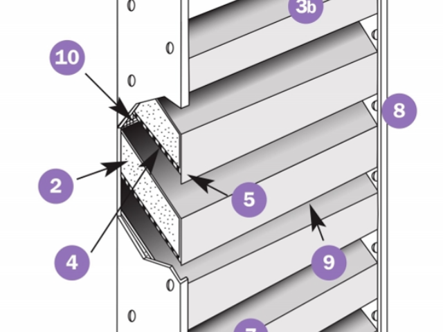 可噴涂消音降噪百葉窗哪里有 華夏新能源供應