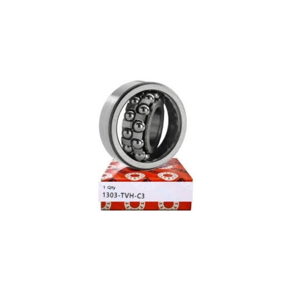 NTN 1303 Double Row Self-Aligning Ball Bearing - 17mm ID, 47mm OD, 14mm Width, Open