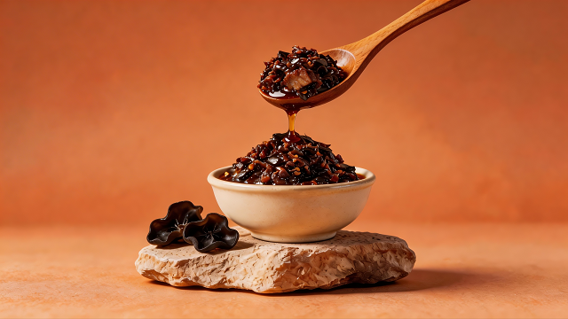 山西烧烤摘蒙花木耳素肉酱,摘蒙花木耳素肉酱