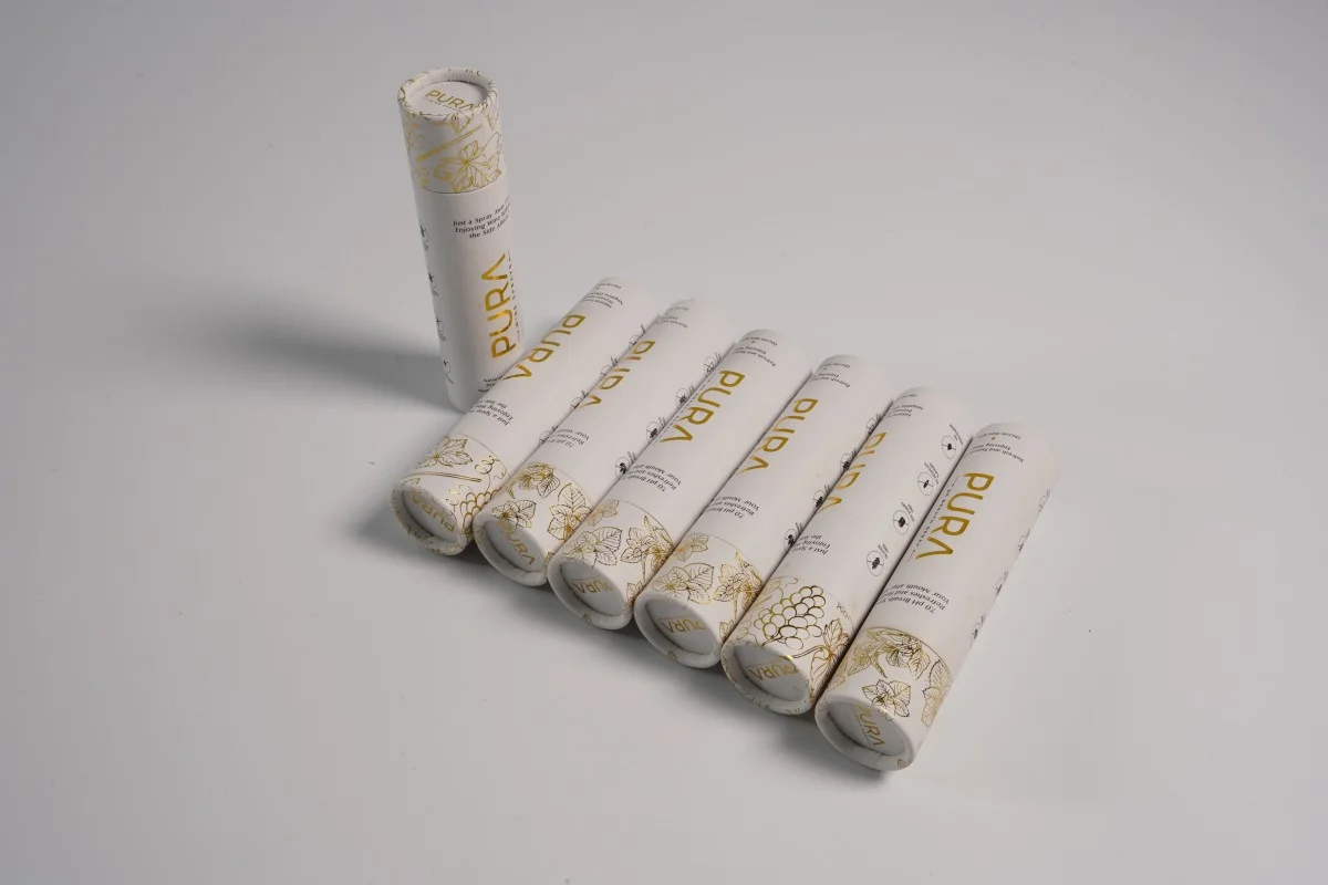 cylinder essential oil packaging box