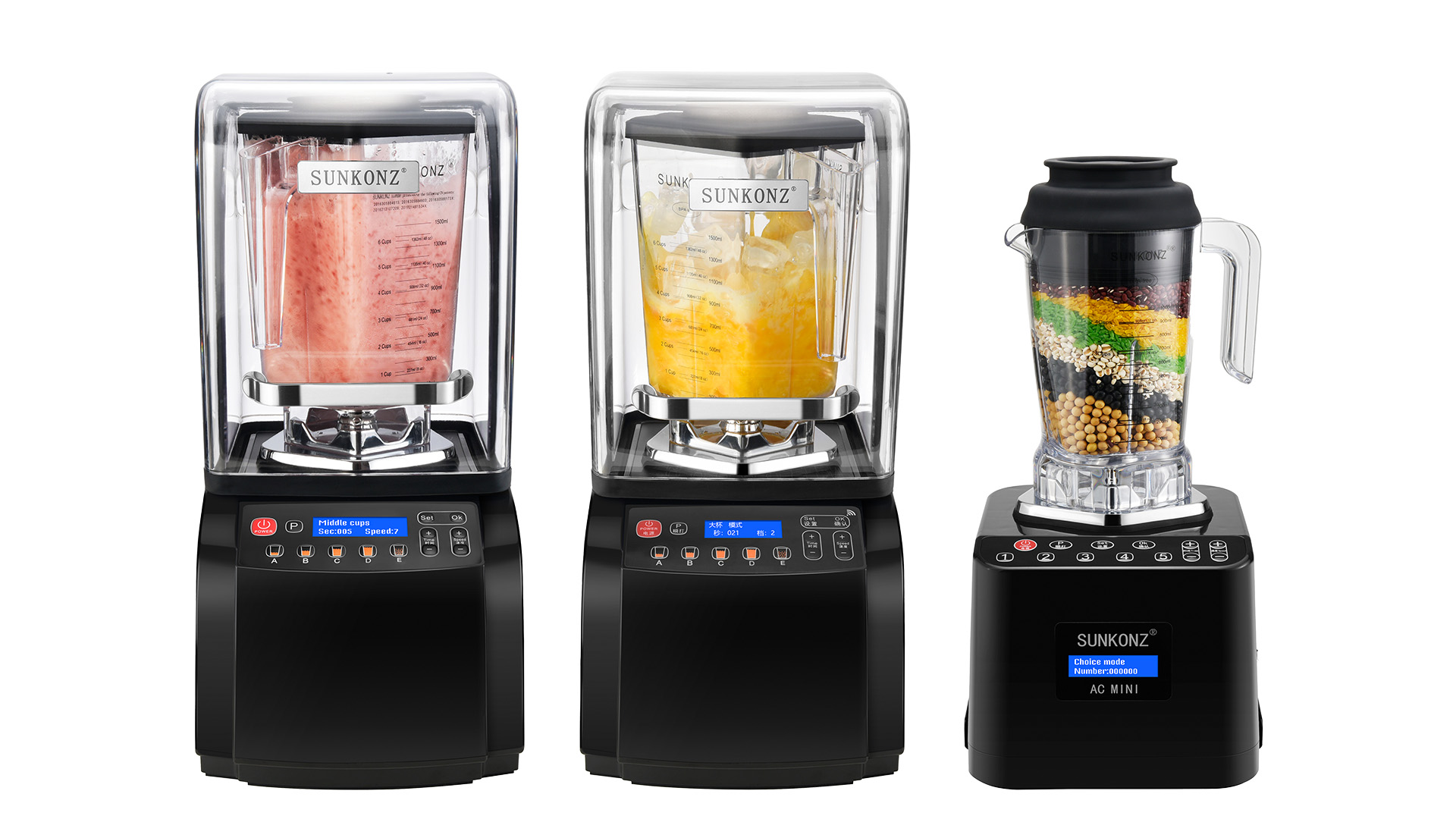 SUNKONZ® commercial multi-functional blenders