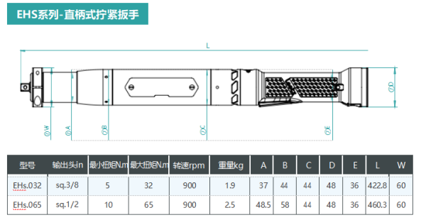 EHS,手持式-直柄拧紧扳手