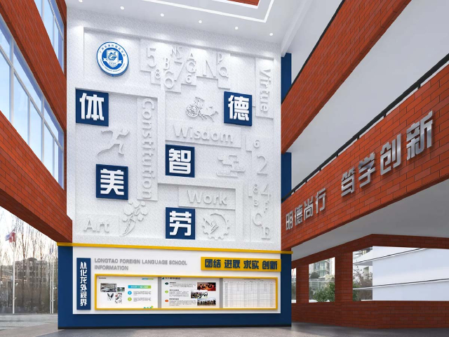 溫州智能展廳文化墻安裝,文化墻