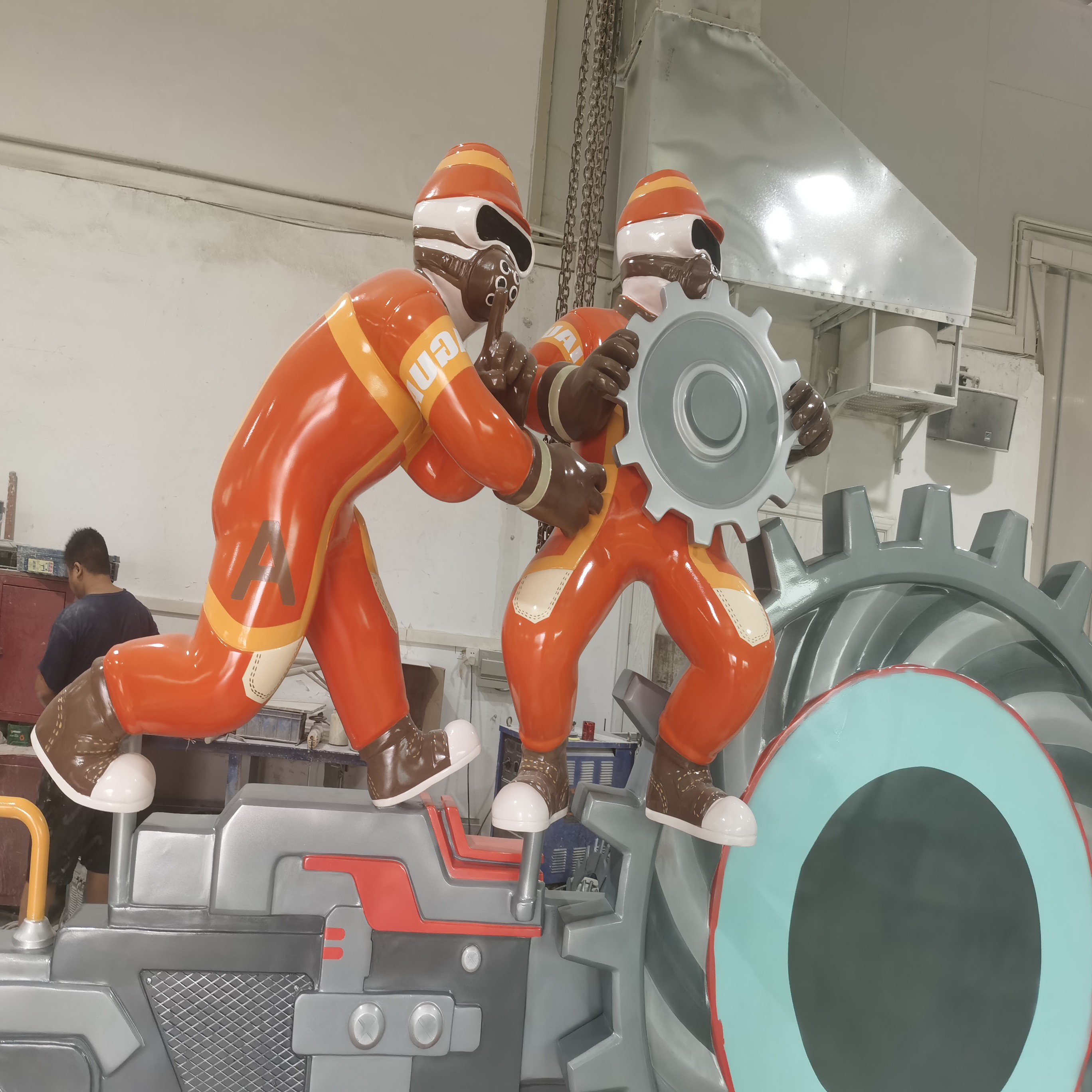 工業(yè)風(fēng)主題玻璃鋼雕塑案例