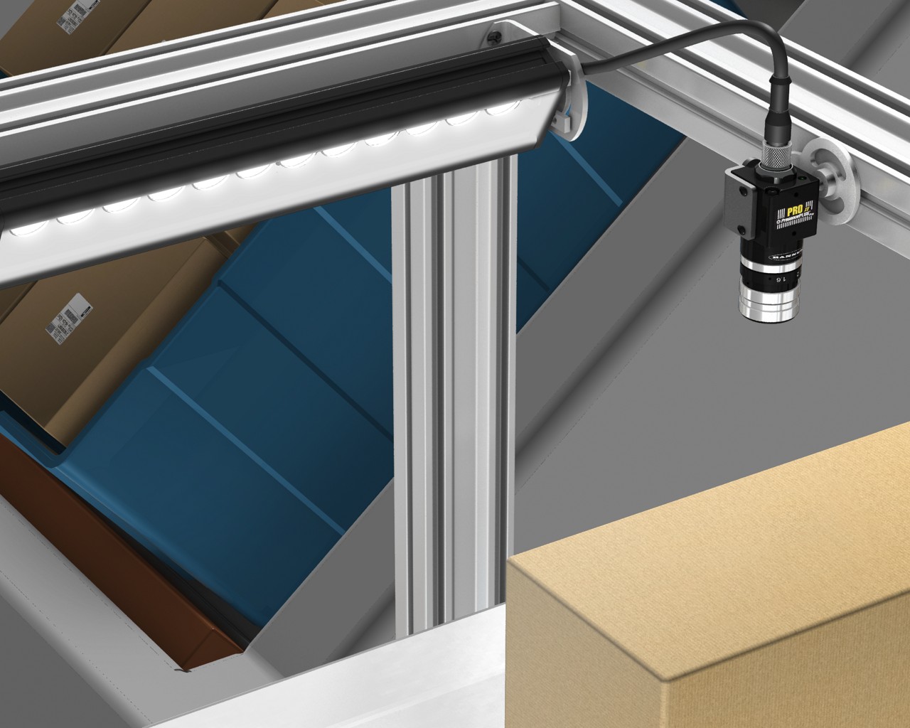 輸送帶上物品有無檢測