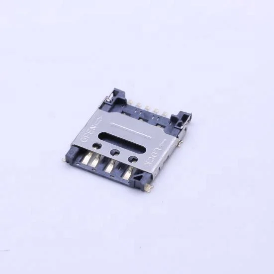 Hinge type Nano SIM card Holder 7Pin have detection switch dual
