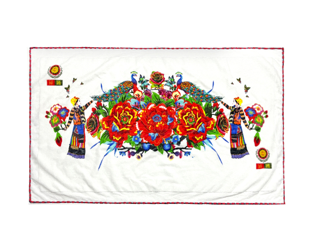 山東彝族火把節頭巾來圖