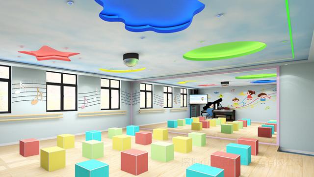 舞蹈院校音乐律动训练室规划,音乐律动室