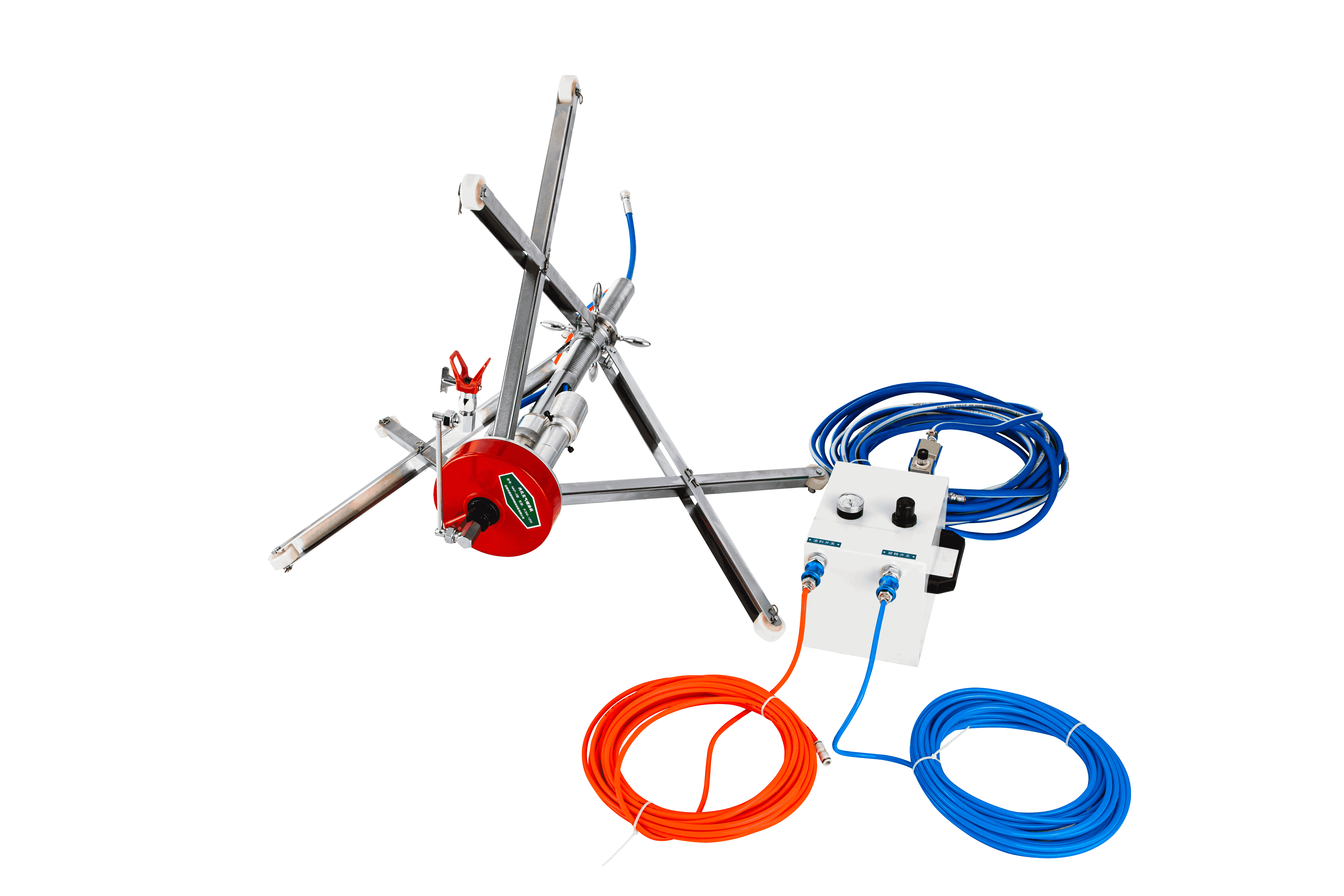 PT-3型管道內(nèi)壁噴涂器施工現(xiàn)場