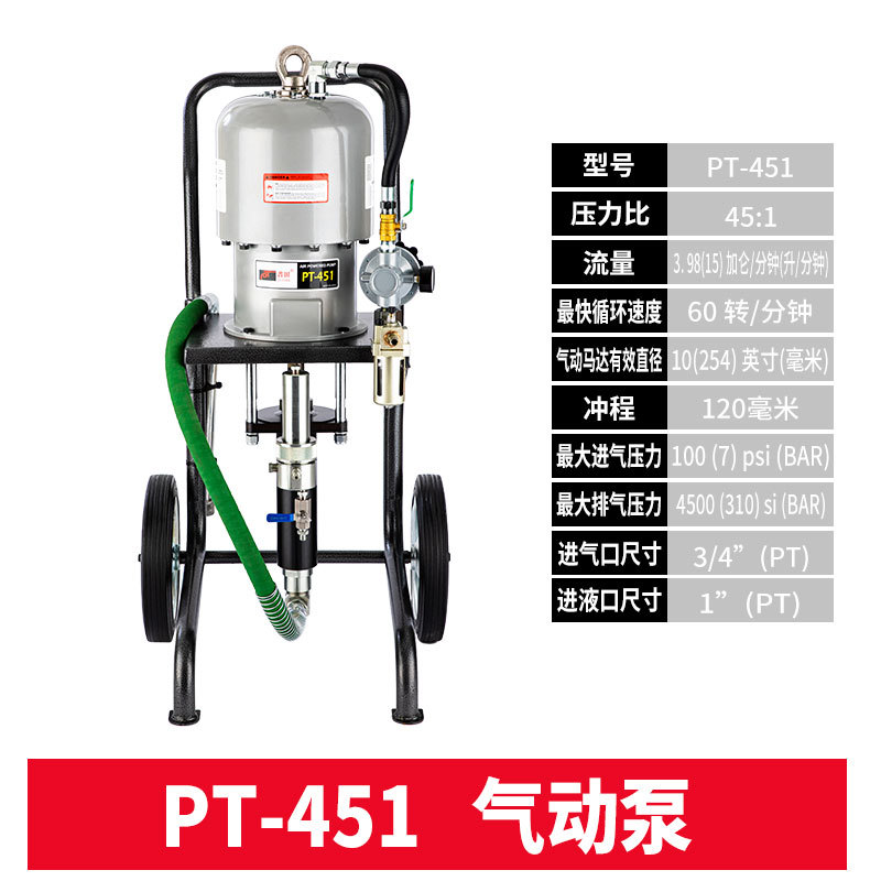 普田PT-2549氣動柱塞式噴涂機